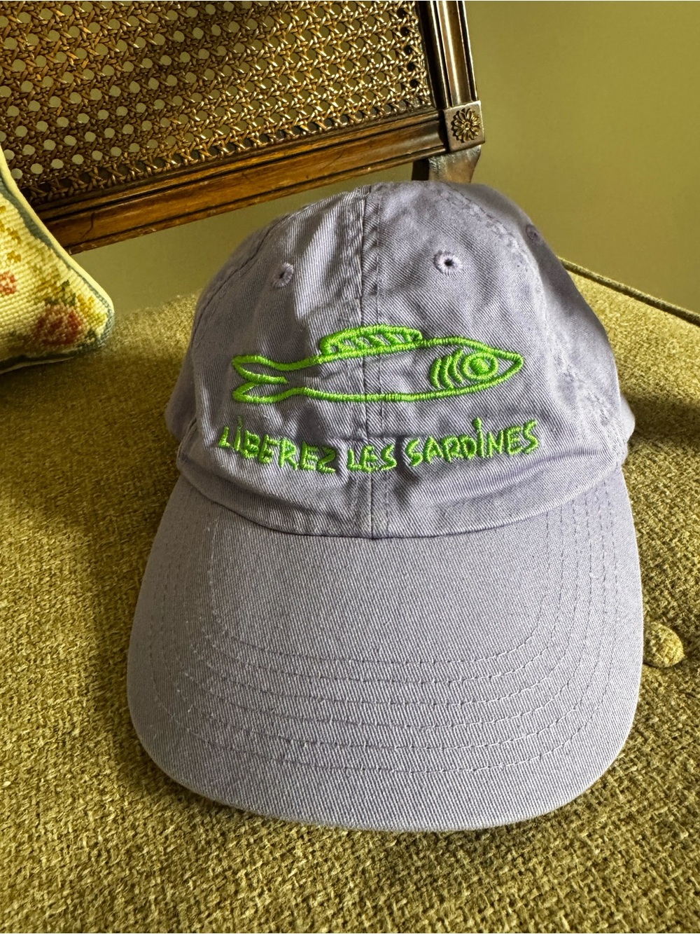 Clare V Lilac Les Sardines hat
